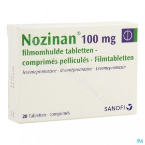 Nozinan is een geneesmiddel op basis van de werkzame stof levomepromazine. is een geneesmiddel op basis van de werkzame stof levomepromazine.