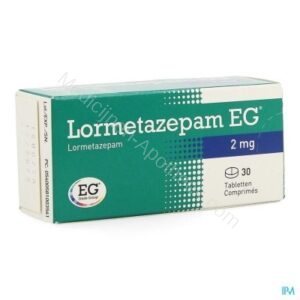 Lormetazepam behoort tot de benzodiazepinen. Het werkt rustgevend, spierontspannend